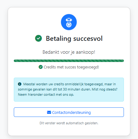 Stripe Payments & Credit System